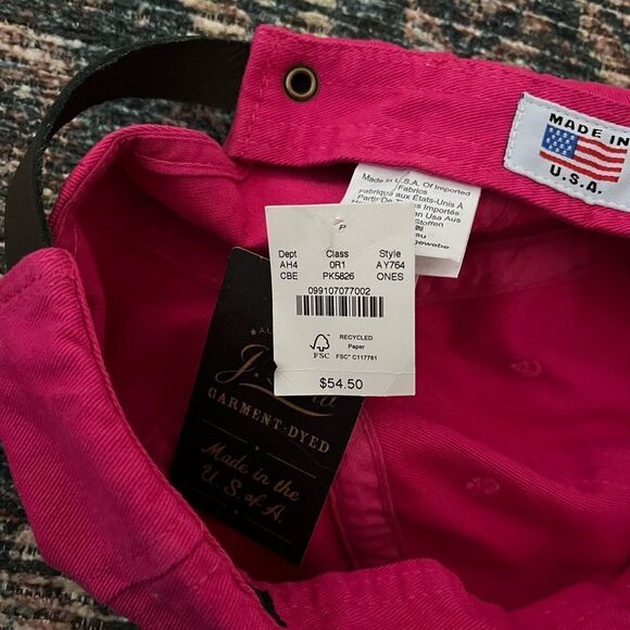 J.Crew NWT Made-in-the-USA garment-dyed twill baseball cap - Picture 8 of 10